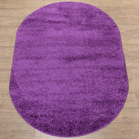 Российский овальный фиолетовый ковер фьюжн 44103